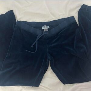 Juicy Couture Dark Blue Velour Joggers